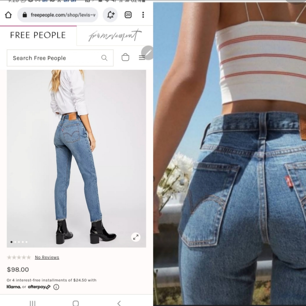 Levi's Premium Wedgie Women's Size 27